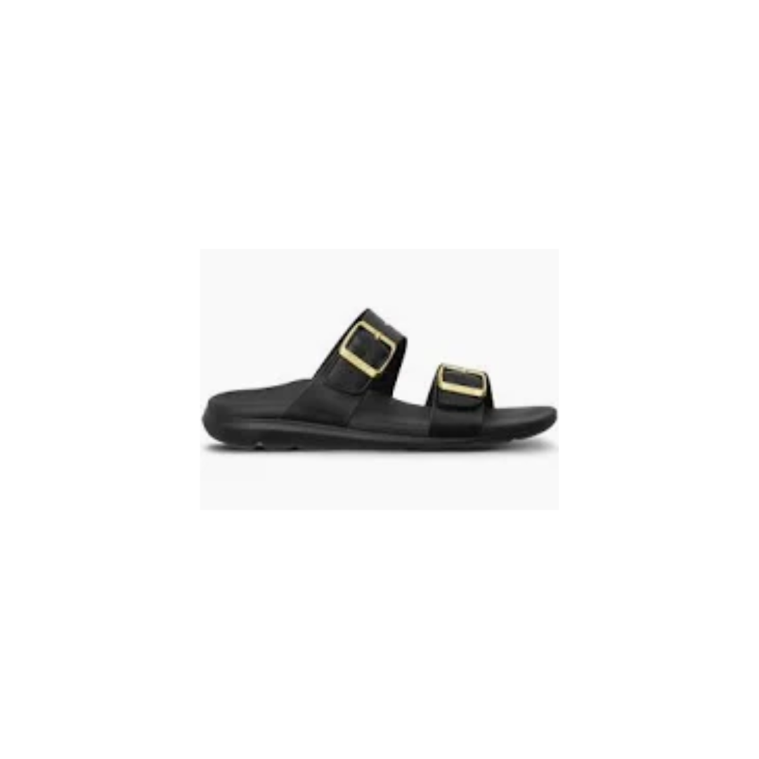 ascent groove buckle gold womens sandal