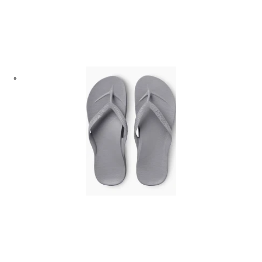 Archies Support Flip Flops Grey