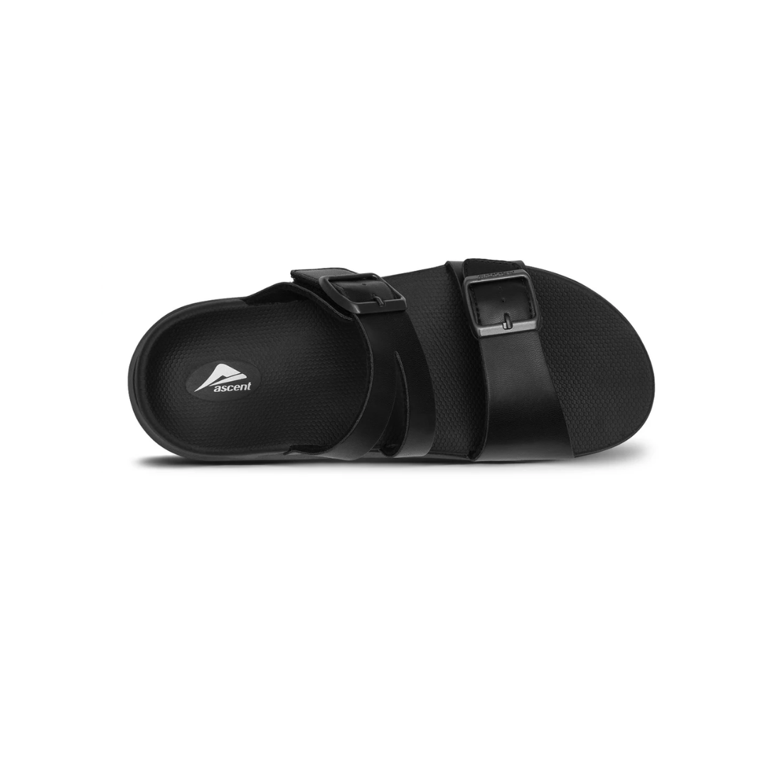 ASCENT Groove Buckle Women's Sandal Triple Black